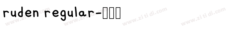 ruden regular字体转换